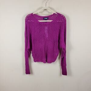 Express Open Stitch Dolman Sweater Size S